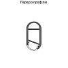 Труба овальна з пазом для LED-стрічки і мол. лінзою 30х15, L = 2м, алюміній, чорний, в Україні - фото №4 - small