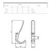 Гачок DW 07 G2 хром, в Україні - фото №4 - small