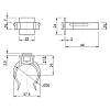 Кліпса до ніжки кухонної KС302-11, пластик, біла, в Україні - фото №4 - small