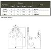 Крючок  Marella CL 43007.106 черный матовый, в Украине - фото №4 - small