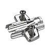 Монтажная планка Sensys дистанция 5 с евровинтами (9071628) Hettich - small