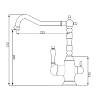 Смеситель латунь FKM 314 Fabiano, фото - фото №5 - small