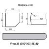 Кут Luxeform L151/R3-1 U Дуб Манчестер 900x900x38мм, купити - фото №2 - small