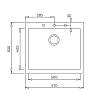 Мойка FORSQUARE 50.40 TG Tegranit крем Teka (115230008), недорого - фото №3 - small