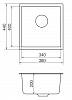 Мийка гранітна Model PM 01.44 білий Cascata, в Україні - фото №4 - small