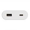 VersaPICK USB-розетка овальна,1 USB, порт 5В (А+С) 110-220В,IP20,ZAMAK, білий мат (06029Z00060) - small