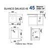 Мийка DALAGO 45 SILGRANIT (мпс./врізна) білий BLANCO (517160), в Україні - фото №4 - small
