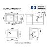 Мойка METRA 9 SILGRANIT (мпс./врезная) белый (чаша слева) BLANCO (513269), фото - фото №5 - small