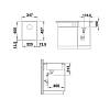 Мийка SUBLINE 320-F SILGRANIT (в рівень) кава BLANCO (523421), недорого - фото №3 - small