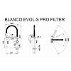Змішувач EVOL-S PRO FILTER чорний матовий (в/ш) BLANCO (526636), від виробника - фото №9 - small