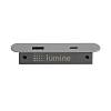 USB-розетка овальна Lumine PULSE, 2xUSB A+C (15W), сірий - small
