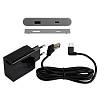 USB-розетка овальна Lumine PULSE, 2xUSB A+C (15W), сірий, купити - фото №2 - small