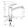 Смеситель для кухни Focus KM160 сталь Hansgrohe (31806800), недорого - фото №3 - small