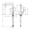Змішувач для кухні Focus KM280 сталь Hansgrohe (31817800), купити - фото №2 - small