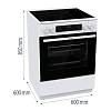 Плита электрическая стеклокерамическая GECS6C70WC белый Gorenje,  - фото №14 - small