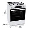 Плита комбинированная GKS6C70WJ белый Gorenje, купить оптом - фото №13 - small