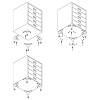 Ножка мебельная Ferro Fiori M 12050, h=90, max 200кг, черный, фото - фото №5 - small