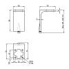 Ножка мебельная Ferro Fiori M 12060, h=100, max 200кг, черный, в Украине - фото №4 - small