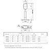 Тримач для труби 30х15 Ferro Fiori M 11050. середній, чорний, недорого - фото №3 - small