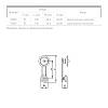 Гачок Ferro Fiori CR 9121.96 античне срібло, в Україні - фото №4 - small