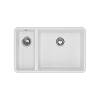 Мийка Under top DOUBLE white (705*445mm.) граніт GRANADO - small