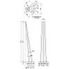 Ножка мебельная HAIRPIN Leg 3ROD Big h71см, черная глянцевая, купить - фото №2 - small