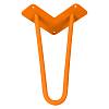 Ножка мебельная HAIRPIN Leg 2ROD Small h15см оранжевая - small