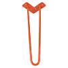 Ніжка меблева HAIRPIN Leg 2ROD Small h41см помаранчева - small
