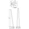 Ножка мебельная HAIRPIN Leg 2ROD Big h71см оранжевая, купить - фото №2 - small
