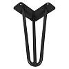 Ніжка меблева HAIRPIN Leg 3ROD Small h15см чорна глянсова - small