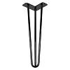 Ніжка меблева HAIRPIN Leg 3ROD Small h36см чорна глянсова - small