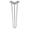 Ніжка меблева HAIRPIN Leg 3ROD Small h36см срібна - small