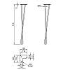 Ніжка меблева Петля HAIRPIN Leg  Big h71см рожева (RAL 3015), купити - фото №2 - small