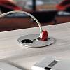 TWIST розеточный блок 1xРозетка, 2xUSB, матовый хром, фото - фото №5 - small