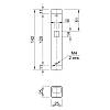 Дополнительное крепление корзины на колонну серый VIBO (PC01VG), купить - фото №2 - small