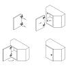 Петля Sensys 8639i черный обсидиан 45 накладная с доводчиком (9091746) Hettich, недорого - фото №3 - small