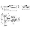Петля Slide-on 105°, с доводчиком, накладная, в Украине - фото №4 - small