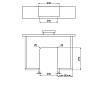 Пластиковый ограничитель для сифона W=200 L=250 H=70 R=43 белый Mesan, фото - фото №5 - small