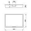 Сітчастий кошик 611х419х85, білий, Еlement System, в Україні - фото №4 - small