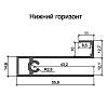 Профиль горизонтальный нижний Compact Браш черный, купить - фото №2 - small