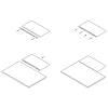 Соединение столешницы угловое L=920 H=38 R-6 черная, недорого - фото №3 - small
