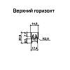 Профиль горизонтальный верхний анодир.браш никель / 5,0 м, недорого - фото №3 - small
