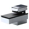Полицетримач Quadro, max 19 мм, max 6 кг, хром - small