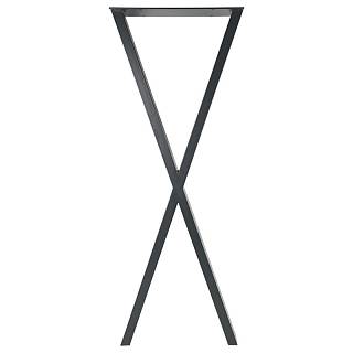 Опора для стола X бар,  400х60мм,  h=1100мм,  антрацит RAL 7016