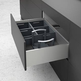Организация OrgaStore 270 короб,  бук,  антрацит,  W231xL237xH110мм (9278309) Hettich