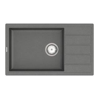 Мойка гранитная Model E 010.76 XL серый Cascata