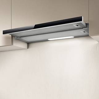 Витяжка Телескопічна ELITE 14 LUX GRVT/A/90 Нерж./чорне скло ELICA