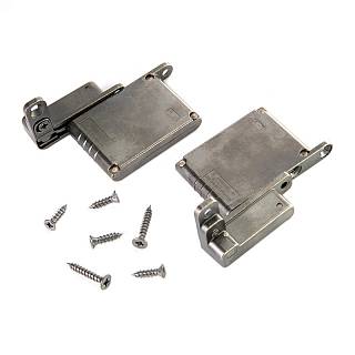 Комплект петель Air Titanium 105 soft-close сталь цвет: титан (левая + правая) (329.97.530)