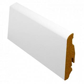 Плінтус МДФ FN Neuhofer Holz PAINT-ON FU60L Білий 2400х58х19