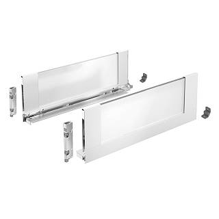 AvanTech YOU Комплект боковин H=187,  Inlay (під скло) L=600,  білий (9257185) Hettich